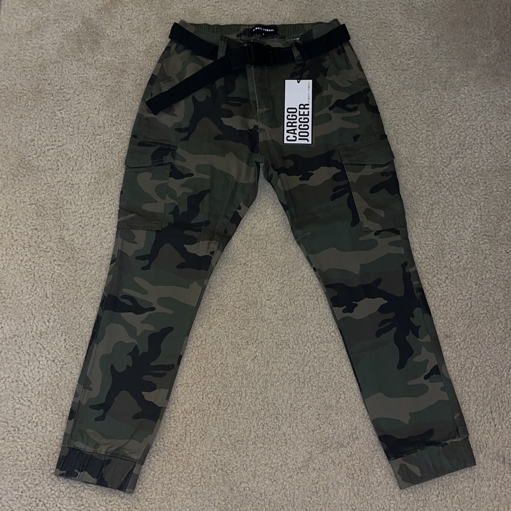Camo Cargo Jogger Pants